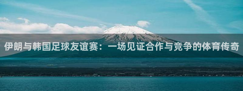 伊朗与韩国足球友谊赛：一场见证合作与