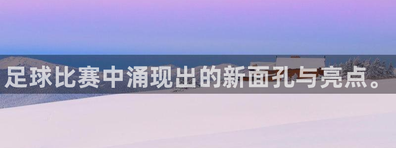 足球比赛中涌现出的新面孔与亮点。
